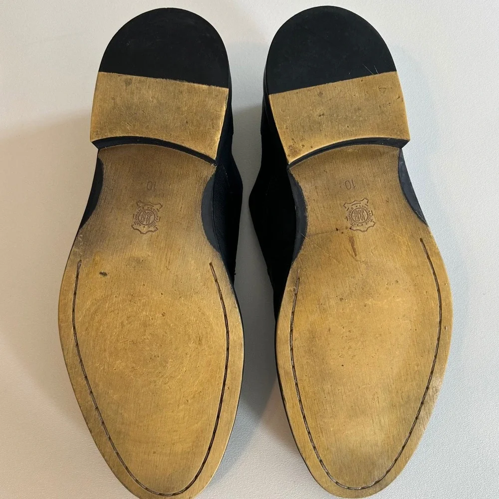 Joseph Abboud Black Leather Oxford Cap-Toe Mens Dress Shoe Size‎ 10